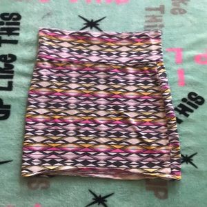 Multi-colored mini skirt